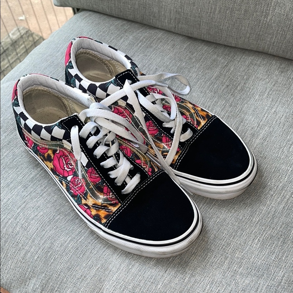 Vibrant Floral Women's VANS Sneakers
